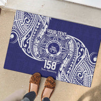 Personalised Tonga Tupou College Tolo 158th Anniversary Rubber Doormat Special Kupesi Pattern LT9 - Polynesian Pride