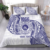 Personalised Tonga Tupou College Tolo Bedding Set Since 1866 Special Kupesi Pattern LT9 - Polynesian Pride