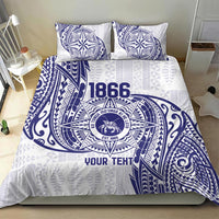 Personalised Tonga Tupou College Tolo Bedding Set Since 1866 Special Kupesi Pattern LT9 - Polynesian Pride