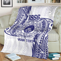 Personalised Tonga Tupou College Tolo Blanket Since 1866 Special Kupesi Pattern LT9 - Polynesian Pride