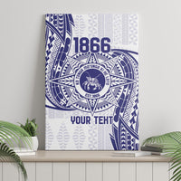 Personalised Tonga Tupou College Tolo Canvas Wall Art Since 1866 Special Kupesi Pattern LT9 - Polynesian Pride