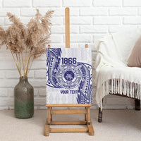 Personalised Tonga Tupou College Tolo Canvas Wall Art Since 1866 Special Kupesi Pattern LT9 - Polynesian Pride