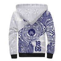 Personalised Tonga Tupou College Tolo Sherpa Hoodie Since 1866 Special Kupesi Pattern LT9 - Polynesian Pride