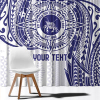 Personalised Tonga Tupou College Tolo Window Curtain Since 1866 Special Kupesi Pattern LT9 - Polynesian Pride