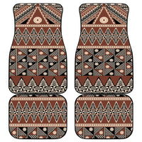Vintage Bula Fiji Car Mats Brown Tapa Masi Motif