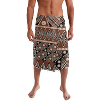 Vintage Bula Fiji Lavalava Brown Tapa Masi Motif