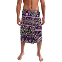 Vintage Bula Fiji Lavalava Purple Tapa Masi Motif