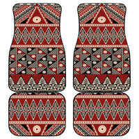 Vintage Bula Fiji Car Mats Red Tapa Masi Motif