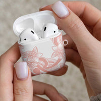 Polynesian Tribal Plumeria Lotu Tamaiti AirPods Case Pastel Blush LT9 - Polynesian Pride