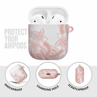 Polynesian Tribal Plumeria Lotu Tamaiti AirPods Case Pastel Blush - Polynesian Pride