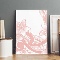 Polynesian Tribal Plumeria Lotu Tamaiti Canvas Wall Art Pastel Blush LT9 - Polynesian Pride