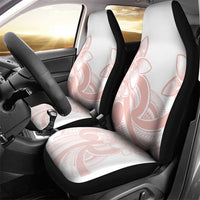 Polynesian Tribal Plumeria Lotu Tamaiti Car Seat Cover Pastel Blush - Polynesian Pride