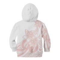Polynesian Tribal Plumeria Lotu Tamaiti Kid Hoodie Pastel Blush LT9 - Polynesian Pride
