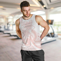 Polynesian Tribal Plumeria Lotu Tamaiti Men Tank Top Pastel Blush LT9 Blush - Polynesian Pride