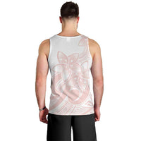 Polynesian Tribal Plumeria Lotu Tamaiti Men Tank Top Pastel Blush LT9 - Polynesian Pride