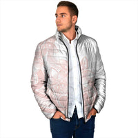 Polynesian Tribal Plumeria Lotu Tamaiti Padded Jacket Pastel Blush LT9 - Polynesian Pride