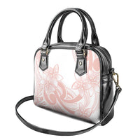 Polynesian Tribal Plumeria Lotu Tamaiti Shoulder Handbag Pastel Blush - Polynesian Pride