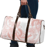 Polynesian Tribal Plumeria Lotu Tamaiti Travel Bag Pastel Blush - Polynesian Pride