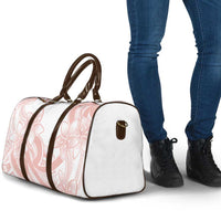 Polynesian Tribal Plumeria Lotu Tamaiti Travel Bag Pastel Blush - Polynesian Pride