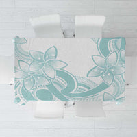 Polynesian Tribal Plumeria Lotu Tamaiti Tablecloth Pastel Cyan LT9 Cyan - Polynesian Pride