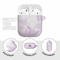 Polynesian Tribal Plumeria Lotu Tamaiti AirPods Case Pastel Mauve LT9 - Polynesian Pride