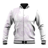 Polynesian Tribal Plumeria Lotu Tamaiti Baseball Jacket Pastel Mauve LT9 Unisex Mauve - Polynesian Pride
