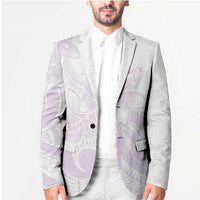 Polynesian Tribal Plumeria Lotu Tamaiti Blazer Pastel Mauve - Polynesian Pride