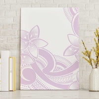 Polynesian Tribal Plumeria Lotu Tamaiti Canvas Wall Art Pastel Mauve LT9 Without Frame Mauve - Polynesian Pride