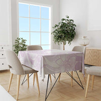Polynesian Tribal Plumeria Lotu Tamaiti Tablecloth Pastel Mauve LT9 - Polynesian Pride