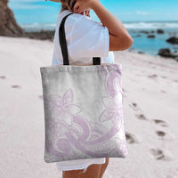 Polynesian Tribal Plumeria Lotu Tamaiti Tote Bag Pastel Mauve LT9 - Polynesian Pride