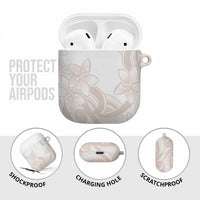 Polynesian Tribal Plumeria Lotu Tamaiti AirPods Case Pastel Nude LT9 - Polynesian Pride