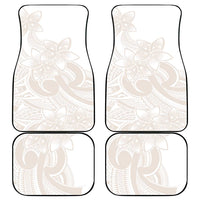 Polynesian Tribal Plumeria Lotu Tamaiti Car Mats Pastel Nude LT9 - Polynesian Pride