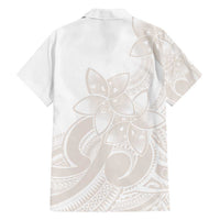 Polynesian Tribal Plumeria Lotu Tamaiti Family Matching Puletasi and Hawaiian Shirt Pastel Nude - Polynesian Pride