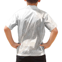 Polynesian Tribal Plumeria Lotu Tamaiti Family Matching Summer Maxi Dress and Hawaiian Shirt Pastel Nude - Polynesian Pride