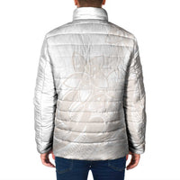 Polynesian Tribal Plumeria Lotu Tamaiti Padded Jacket Pastel Nude LT9 - Polynesian Pride