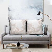 Polynesian Tribal Plumeria Lotu Tamaiti Pillow Cover Pastel Nude - Polynesian Pride