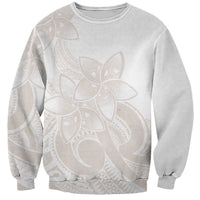Polynesian Tribal Plumeria Lotu Tamaiti Sweatshirt Pastel Nude LT9 Unisex Nude - Polynesian Pride