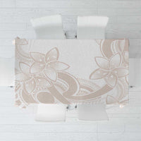 Polynesian Tribal Plumeria Lotu Tamaiti Tablecloth Pastel Nude LT9 Nude - Polynesian Pride