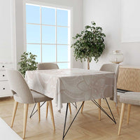 Polynesian Tribal Plumeria Lotu Tamaiti Tablecloth Pastel Nude LT9 - Polynesian Pride