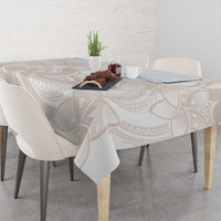 Polynesian Tribal Plumeria Lotu Tamaiti Tablecloth Pastel Nude LT9 - Polynesian Pride