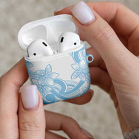 Polynesian Tribal Plumeria Lotu Tamaiti AirPods Case Pastel Sky Blue LT9 - Polynesian Pride