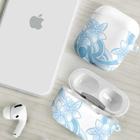 Polynesian Tribal Plumeria Lotu Tamaiti AirPods Case Pastel Sky Blue LT9 - Polynesian Pride