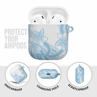 Polynesian Tribal Plumeria Lotu Tamaiti AirPods Case Pastel Sky Blue LT9 - Polynesian Pride