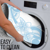 Polynesian Tribal Plumeria Lotu Tamaiti Bathroom Set Pastel Sky Blue - Polynesian Pride