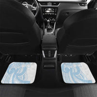 Polynesian Tribal Plumeria Lotu Tamaiti Car Mats Pastel Sky Blue LT9 Set 2pcs - Back Blue - Polynesian Pride