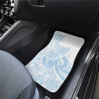 Polynesian Tribal Plumeria Lotu Tamaiti Car Mats Pastel Sky Blue LT9 - Polynesian Pride