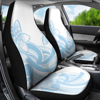 Polynesian Tribal Plumeria Lotu Tamaiti Car Seat Cover Pastel Sky Blue - Polynesian Pride
