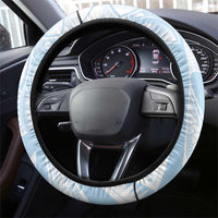 Polynesian Tribal Plumeria Lotu Tamaiti Steering Wheel Cover Pastel Sky Blue LT9 - Polynesian Pride