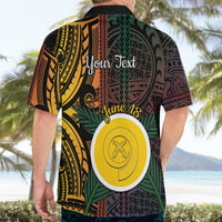 Personalised Shefa Day Hawaiian Shirt Happy June 18 Vanuatu Province LT14 - Polynesian Pride