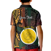 Personalised Shefa Day Kid Polo Shirt Happy June 18 Vanuatu Province